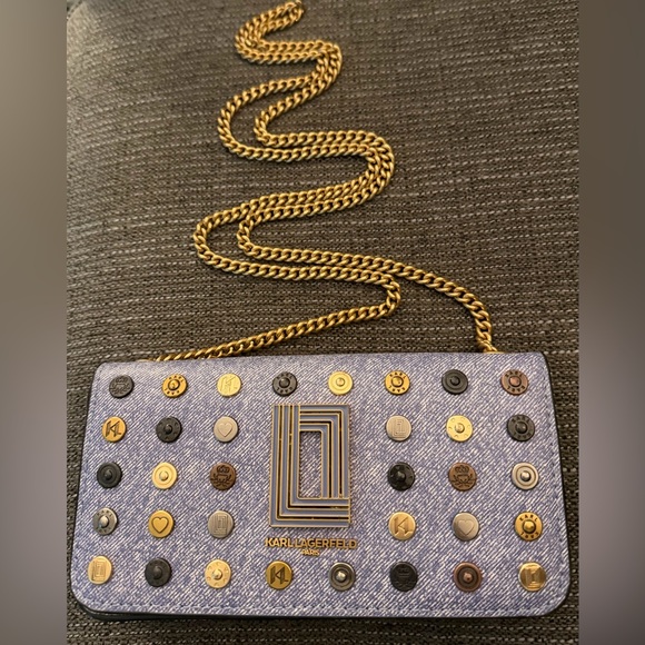 KARL LAGERFELD PARIS
Kosette Leather Wallet Crossbody
Crafted w/ leather denim - Picture 9 of 10